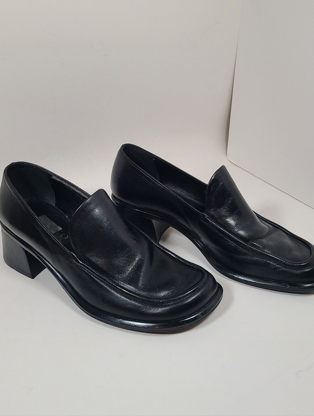 Vintage Franco Sarto Leather Block Heel Size 36.5 M